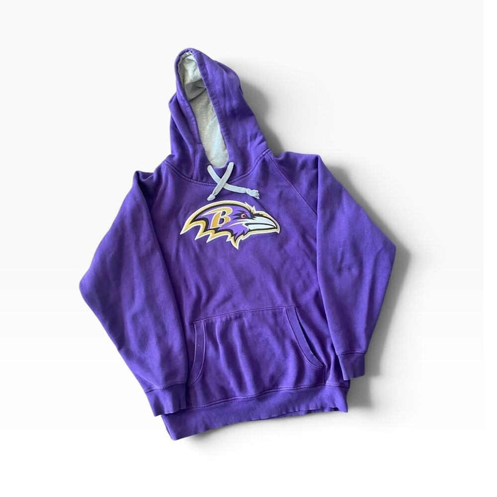Antigua Baltimore Ravens Hoodie Men's XL Purple NFL Pullover Fleece Sweatshir